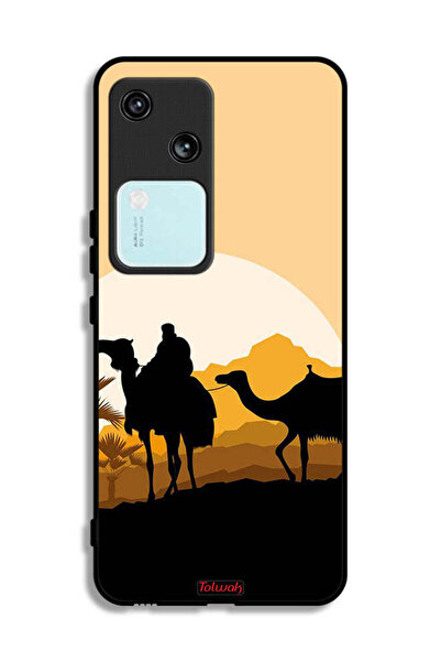 Tolwak غطاء حماية Vivo S18 5G برسومات جمال في الصحراء