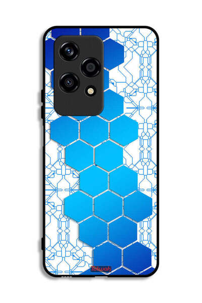 Tolwak غطاء حماية لهاتف Honor 200 Lite 5G بتصميم قرص العسل وأيقونات سداسية ال...