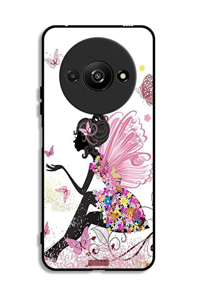 Tolwak Xiaomi Redmi A3 4G Protective Case Cover Butterfly Girl Artwork