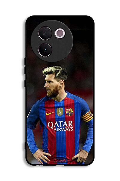 Tolwak غطاء حماية فيفو V30e 5G ميسي برشلونة