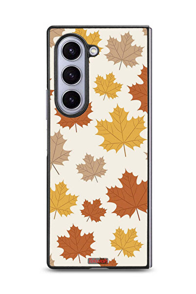 Tolwak غطاء حماية لهاتف سامسونج جالاكسي زد فولد 6 بنقشة أوراق الخريف