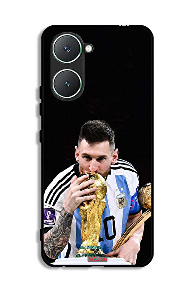 Tolwak غطاء حماية لهاتف Vivo Y03 4G بتصميم ميسي