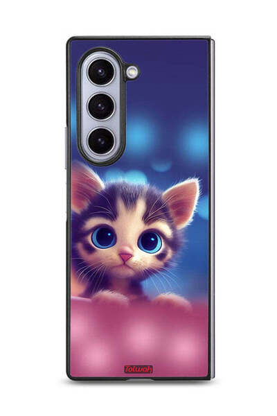Tolwak غطاء حماية لهاتف سامسونج جالاكسي زد فولد 6 - قطة صغيرة