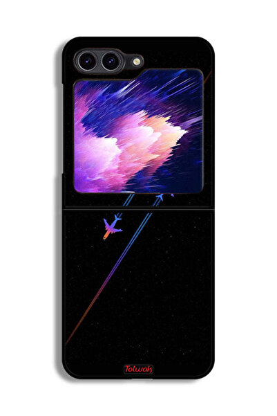 Tolwak غطاء حماية لهاتف سامسونج جالاكسي زد فليب 6 - فن الطائرات