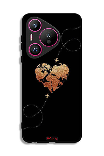 Tolwak غطاء حماية لهاتف هواوي بيورا 70 - طائرات تلامس القلب