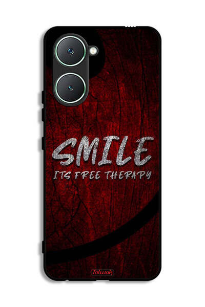 Tolwak Vivo Y03 4G Protective Case Cover Smile Its Free Therapy