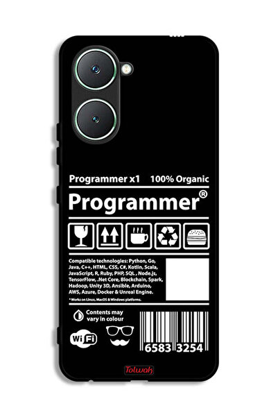 Tolwak غطاء حماية وملصق مبرمج لهاتف Vivo Y03 4G