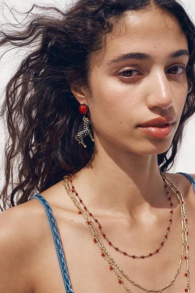 yucelique Zra Beach Collection Design Viral Dangle Fish Earrings