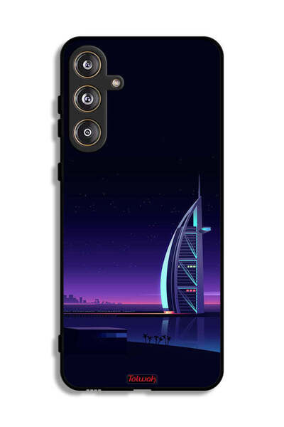 Tolwak غطاء حماية لهاتف سامسونج جالاكسي F55 5G، تصميم برج العرب، فن رقمي