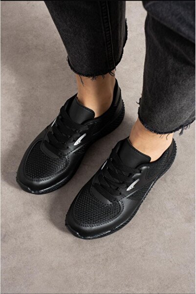 FLARF Kadın Erkek Unisex Kalın Taban Yazlık Fileli Hafif Rahat Esnek Taban Sneaker Spor Ayakkabı