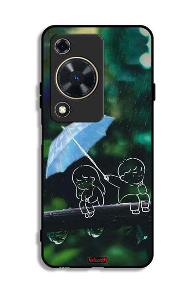 Tolwak غطاء حماية لهاتف هواوي إنجوي 70 برسومات زوجين تجريدية