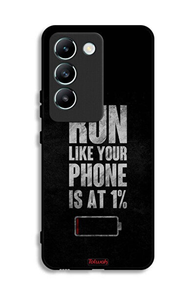 Tolwak غطاء حماية لهاتف Vivo V30 Lite 4G، اركض كما لو أن هاتفك يعمل بنسبة 1%