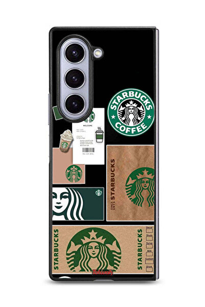 Tolwak غطاء حماية لهاتف سامسونج جالاكسي زد فولد 6، ملصق ستاربكس