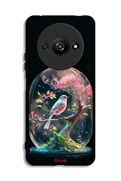 Tolwak Xiaomi Redmi A3 4G Protective Case Cover Bird In Jarr