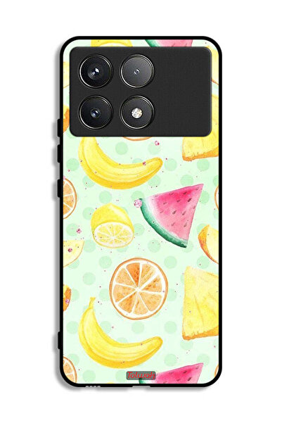 Tolwak غطاء حماية لهاتف شاومي ريدمي K70 برسومات فنية بألوان مائية وفواكه