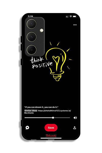 Tolwak غطاء حماية لهاتف سامسونج جالاكسي A35 5G - فكر بإيجابية
