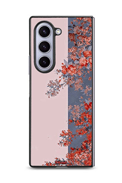 Tolwak غطاء حماية لهاتف سامسونج جالاكسي زد فولد 6 برسومات أوراق الشجر والزهور