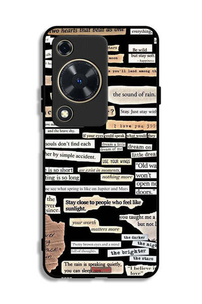 Tolwak غطاء حماية لهاتف هواوي إنجوي 70 مع ملصقات اقتباسات