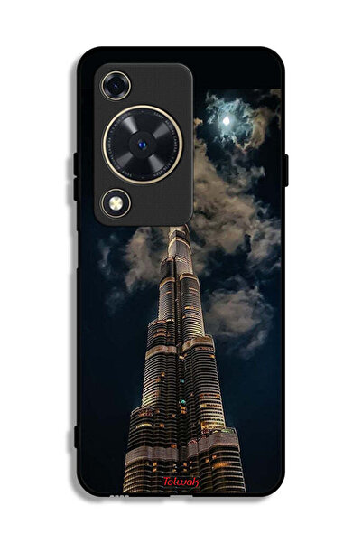 Tolwak Huawei Enjoy 70 Protective Case Cover Burj Khalifa In Night