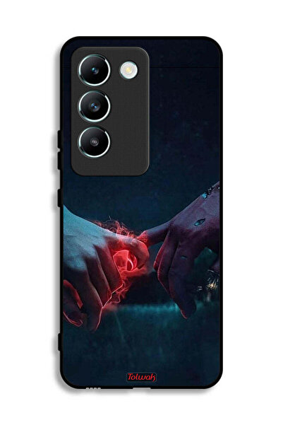 Tolwak غطاء حماية لهاتف Vivo V30 Lite 4G بطبعة "أيدي محترقة"