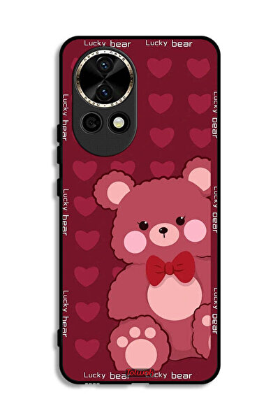 Tolwak غطاء حماية لهاتف هواوي نوفا 12 5G بطبعة الدب المحظوظ