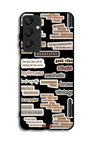 Tolwak Samsung Galaxy A25 5G Protective Case Cover Beautiful Quotes Stickers