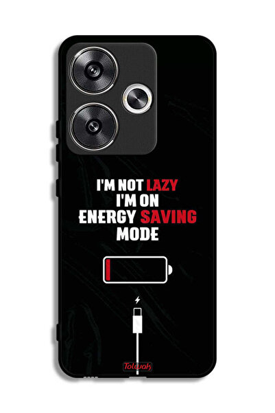 Tolwak جراب حماية لهاتف Xiaomi Poco F6 5G أنا لست كسولاً، أنا في وضع توفير ال...