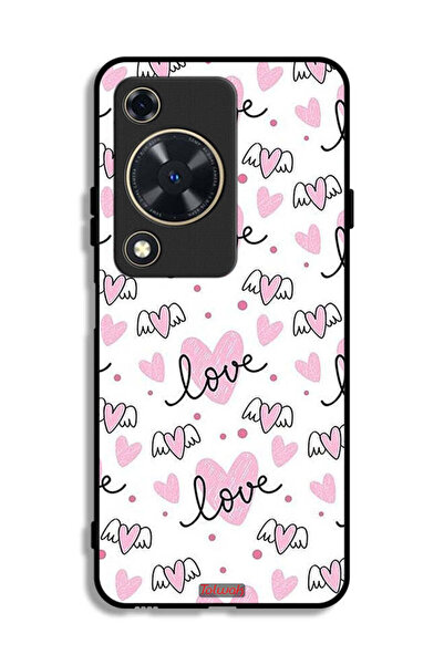 Tolwak غطاء حماية لهاتف هواوي إنجوي 70 بنمط فني على شكل حب وقلب