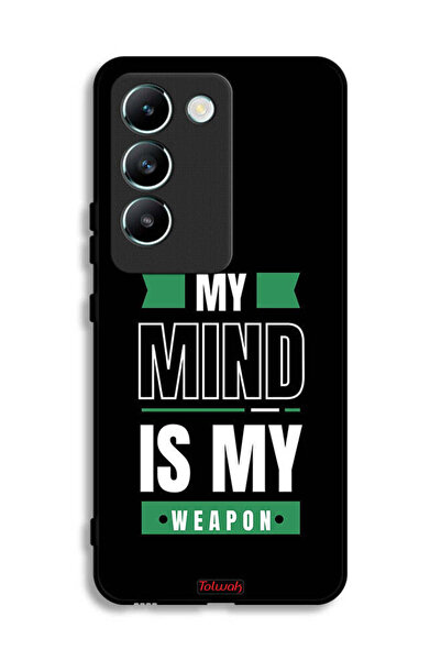 Tolwak غطاء حماية لهاتف Vivo V30 Lite 4G بعبارة "عقلي هو عقلي"