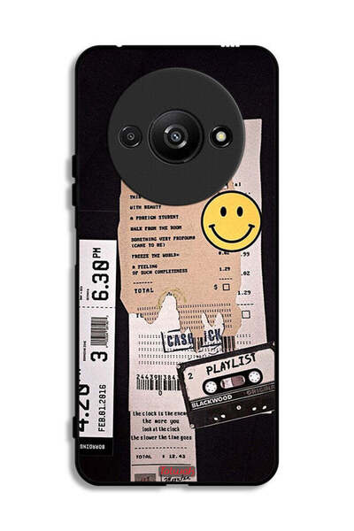 Tolwak Xiaomi Redmi A3 4G Protective Case Cover Playlist Sticker