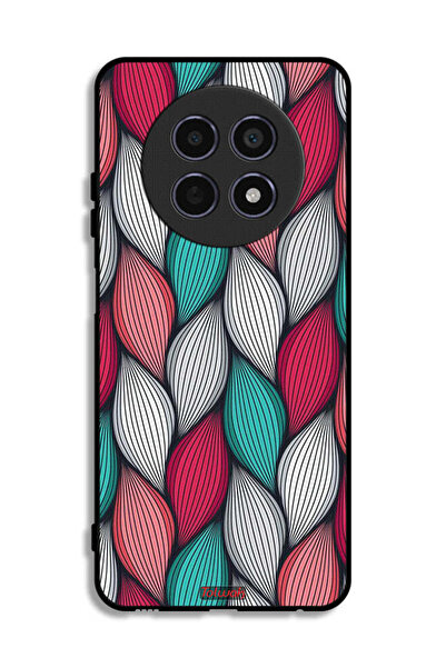 Tolwak غطاء حماية بنقشة ريش لهاتف Realme 12 5G