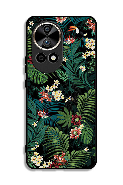 Tolwak غطاء حماية لهاتف هواوي نوفا 12 ألترا 5G بنقشة أوراق استوائية