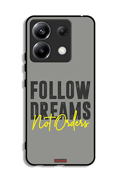 Tolwak غطاء حماية لهاتف Xiaomi Poco X6 5G اتبع الأحلام وليس الأوامر