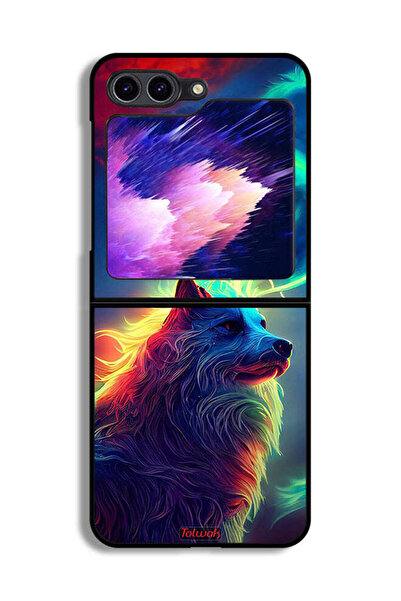 Tolwak غطاء حماية لهاتف سامسونج جالاكسي زد فليب 6 - ذئب