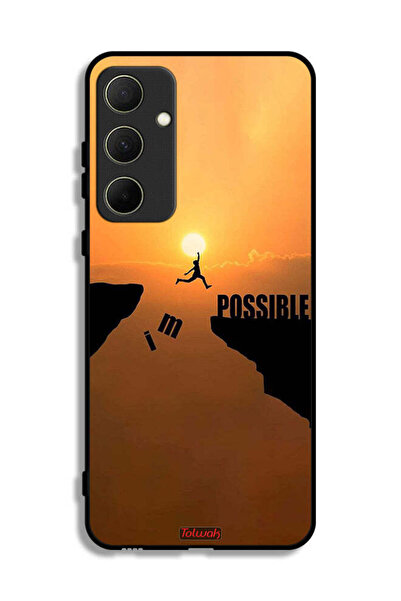 Tolwak غطاء حماية لهاتف سامسونج جالاكسي A35 5G مطبوع عليه عبارة "أنا ممكن"