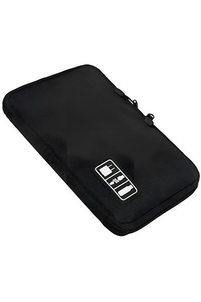 dalip Storage bag for cables and electronic accessories, 25.5x17.5x2cm, Black