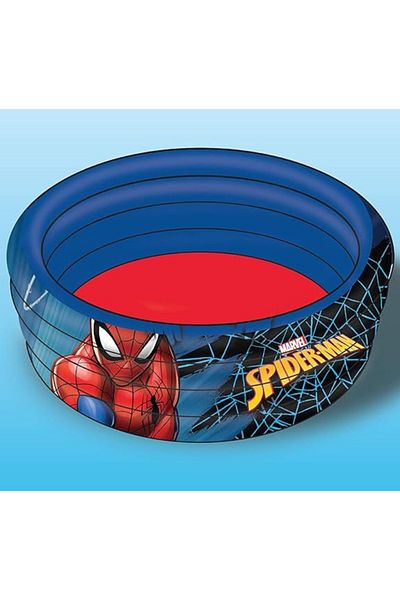 Marvel Spiderman Kids Pool – 80x30cm 3-Ring Inflatable for Ages 3–8, Indoor/Outdoor Fun