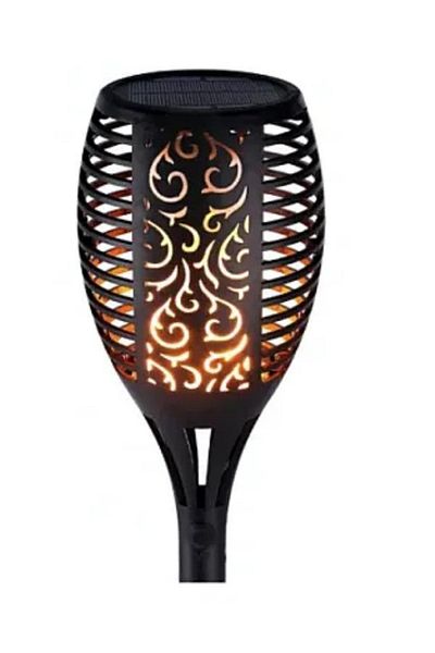 divendi-ro XF-6006 Torta Solar Torch with False Flame Effect for patio or garden