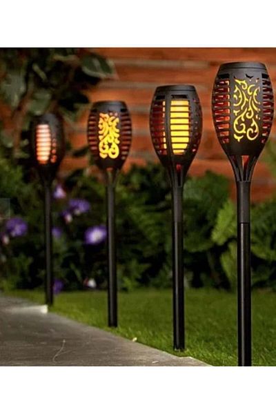 divendi-ro Solar garden lamp XF-6018 58cm, decorative, elegant design, black color