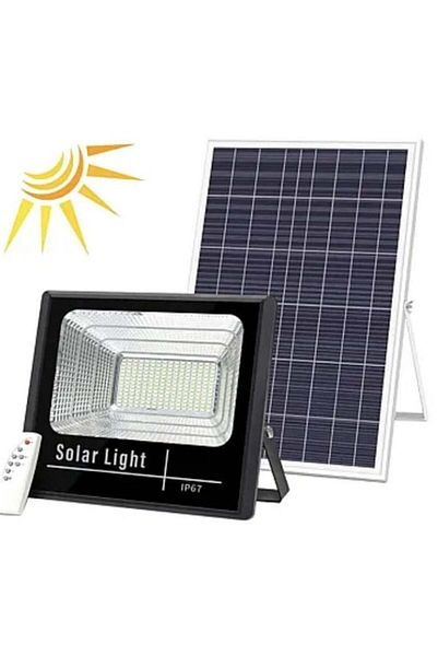 divendi-ro 100W DIMATABLE LED Spotlight with INDIVIDUAL Solar Panel and Remote Control HA