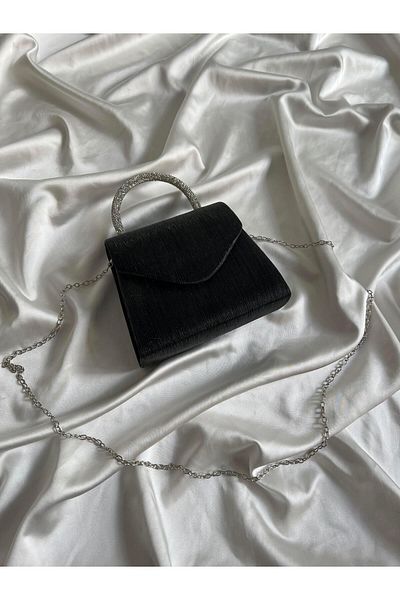 Mia Collection Βραδινό φόρεμα Nora Μοντέλο Τσάντα αρραβώνων Μαύρη