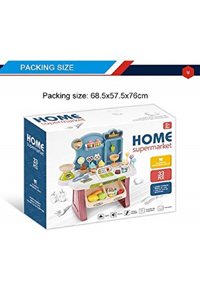 rexa مجموعة ألعاب سوبر ماركت للبنات مجموعة ألعاب مطبخ للبنات 21 × 20 × 36 سم