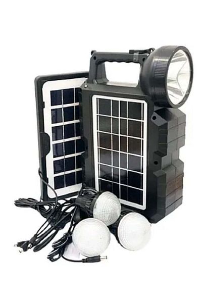 divendi-ro Portable solar kit CCLAMP CL-810 with 3 bulbs included FM radio and Bluetooth