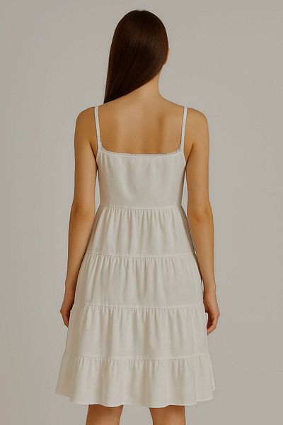Olea Women's Rope Strap V-Neck Tassle Dress