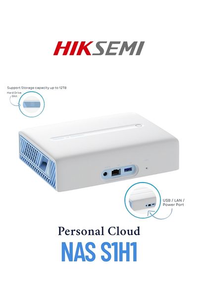 Hiksemi S1H1 Network Attached Storage (NAS) Personal Cloud Storage Servers USB 3.0 (without disk)