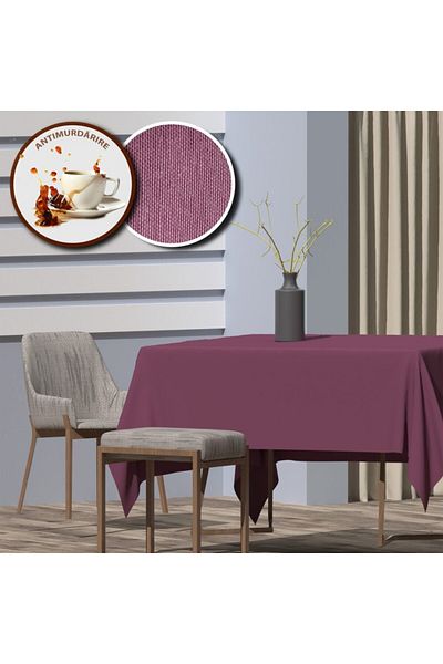 Pucioasa Teflon-coated cotton tablecloth, 140x180cm, purple