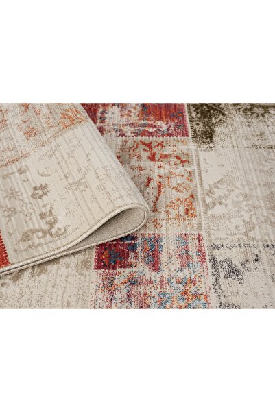 Moqa A Different Carpet Anadolu 4011 Multi Otantik Desenli Halı - Antialerjik, Pamuk Taban, 6 mm Hav Yüksekliği