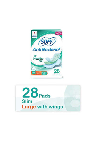 sofy Antibacterial, Slim 29cm, Large 28 Pieces White 29cm