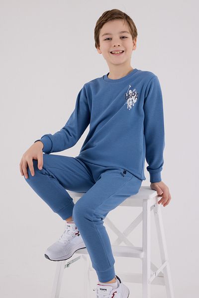 U.S. Polo Assn. Αδειτωμένο σετ φόρμας για αγόρια κάτω από 2 τεμάχια