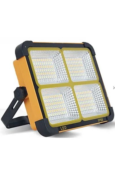 divendi-ro Portable Solar Floodlight 200W with 288 LEDs BLACK-ORANGE ORANGE